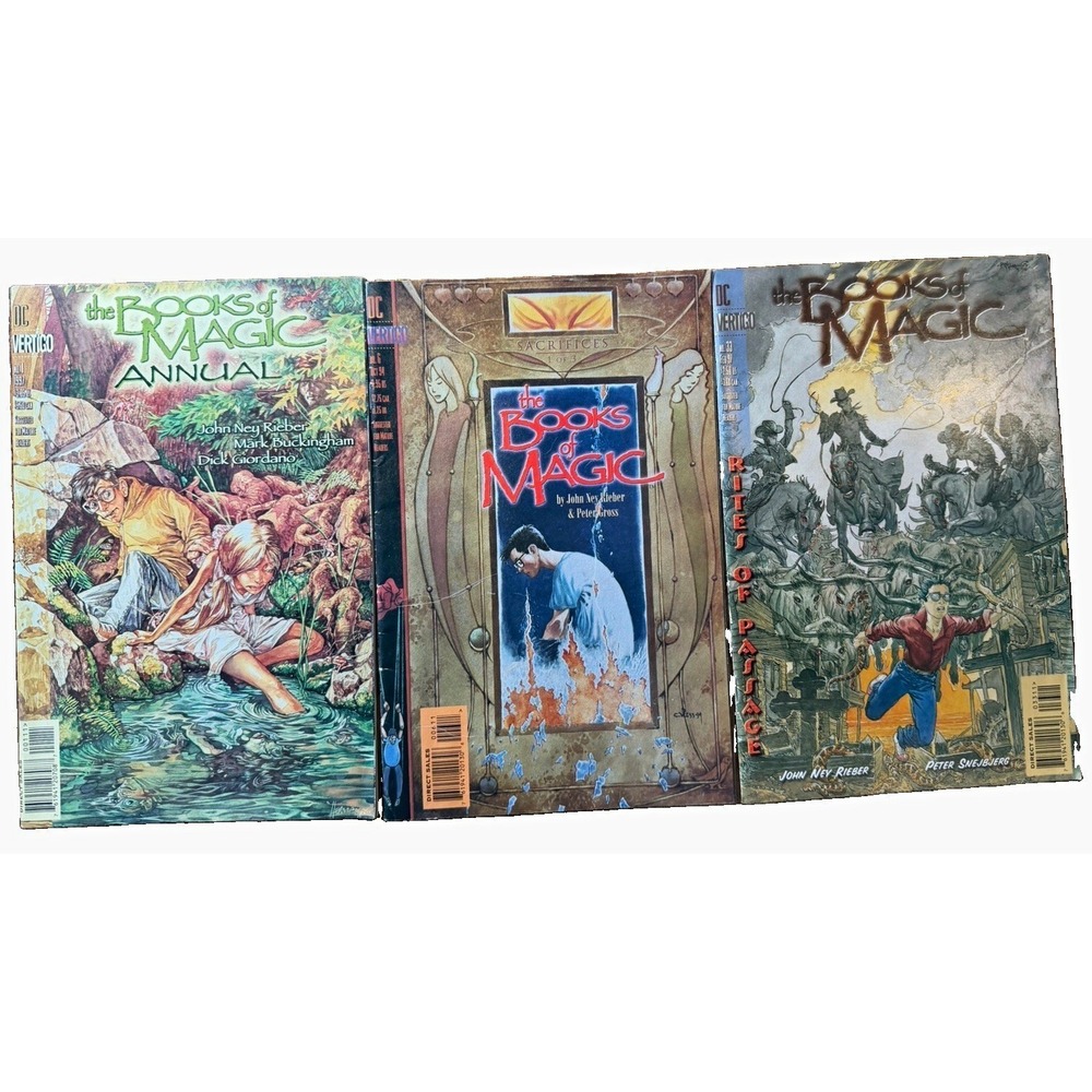 Vertigo The Books of Magic Lot #1 #6 #33 Annual 1999 Sacrifices Rites of Passage